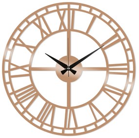 Relógio Decorativo de Metal Watch-002 – Cobre – 48 x 48 cm