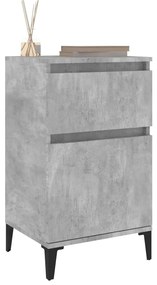 Mesa de cabeceira 40x35x70 cm cinzento cimento