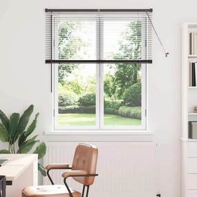 Persiana de Janela com cortinas Outros Manual Preto 80 x 130 cm Alumín