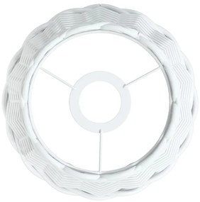 Abajur de teto Ø20x15 cm vime branco