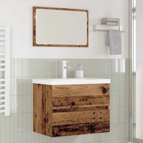 vidaXL Conjunto de Móveis para Banheiro 3 pcs Madeira antiga