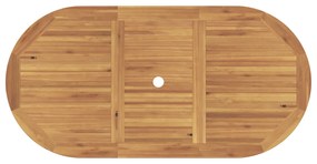Conjunto de Jantar para Jardim vidaXL com 5 Peças Dobrável de Madeira