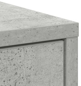 Aparador com gavetas e portas 70,5x34x74,5 cm cinza cimento