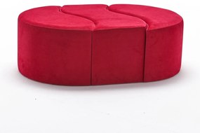 Pouffe Alya Puf – Vermelho – 120x40x80 cm