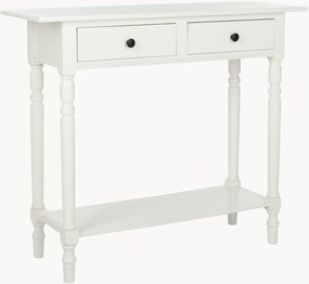 Consola de madeira com gavetas e prateleira Contemporary