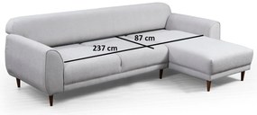 Sofá-Cama de Canto Image Corner – Bege – 287 x 169 cm