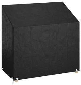 vidaXL Capa p/ banco de jardim 8 ilhós 130x70x70/88 cm polietileno