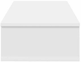 Prateleira parede c/ gavetas 80x34x17 cm deriv. madeira branco