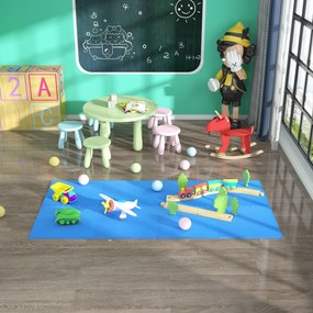 HomCom Tapete puzzle para Crianças e Bebés - Azul - Borracha Espuma EVA - 2,88 m²