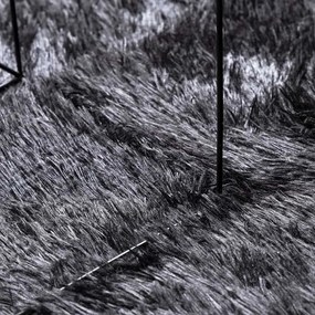 Tapete shaggy de pelo alto NAVARRA 240x340 cm cinzento-escuro