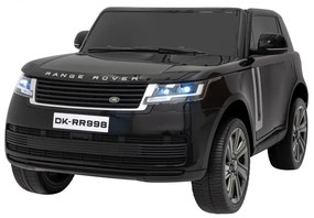 Carro elétrico para Crianças 2 Lugares Range Rover SUV Lift 12V 4x4 Rodas Espuma EVA, Assento couro ecológico Preto
