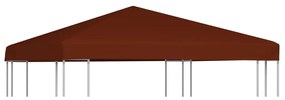 Cobertura de gazebo 310 g/m² 3x3 m terracota