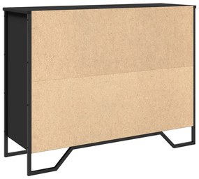 Aparador 97x32,5x74,5 cm derivados de madeira preto