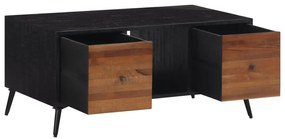 Mesa de centro 90x50x41 cm teca recuperada maciça