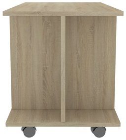 Móvel de TV com rodas 80x40x45 cm deriv.madeira carvalho sonoma
