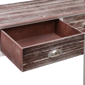 Mesa consola 90x30x77 cm madeira castanho