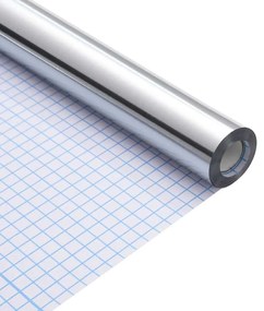 vidaXL Adesivo para Móveis Outros Prateado 90 x 500 cm PET