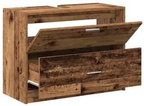 Armário de Pia Madeira Antiga 78x37x59 cm Madeira Engenharia