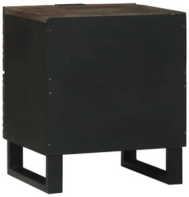 Mesa-de-cabeceira com gaveta Nogueira 40 x 33.5 x 46 cm