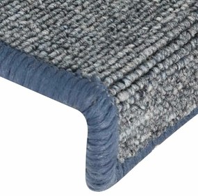 Tapetes de escadas 30 pcs 65x21x4 cm roxo e azul