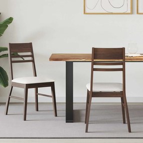 vidaXL Cadeiras de Jantar 2 pcs Marrom Claro 43 x 54 x 89 cm