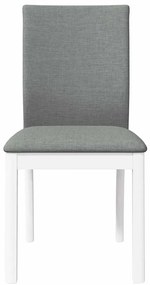 Cadeiras de jantar com almofadões 2 pcs madeira maciça branco