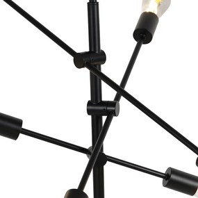 LED Candeeiro suspenso industrial preto 6-lâmpadas-WiFi-ST64 - SYDNEY Industrial,Moderno,Design