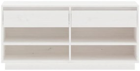 Sapateira 110x34x52 cm madeira de pinho maciça branco