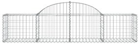 Cestos gabião arqueados 13pcs 200x50x40/60 cm ferro galvanizado