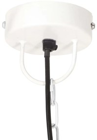 Candeeiro suspenso industrial redondo 25 W 30 cm E27 branco