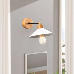 Aplique de Parede Manavgat – Branco – Diâmetro 24 cm, Altura 20 cm