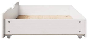 Gavetas para cama 2 pcs 90x55x17 cm pinho maciço branco