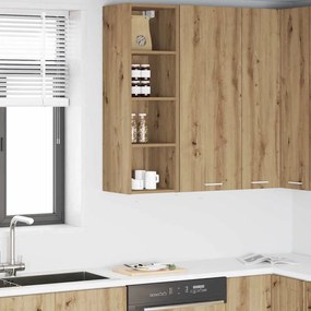 vidaXL Armário suspenso Riga Carvalho Artesanal 30 x 29,5 x 100 cm