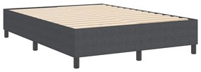 Cama Box Spring vidaXL Cinza Escuro 140x200 cm Tecido Corduroy