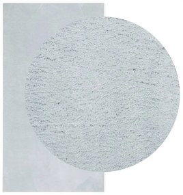 Tapete pelo curto macio e lavável HUARTE 60x110 cm azul