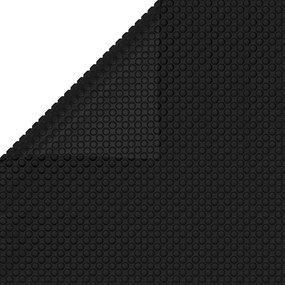 Cobertura retangular para piscina 1000x600 cm PE preto