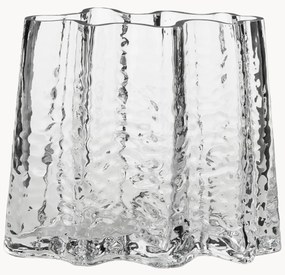 Jarra de vidro com textura artesanal Gry, Alt 19 cm