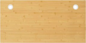 vidaXL Tampo de secretária 110x55x1,5 cm bambu