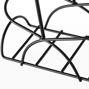 Galheteiro Vidro e Metal Dourado