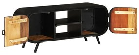 Móvel de TV 110x30x45 cm madeira recuperada maciça
