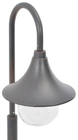 Candeeiro de pé para jardim E27 120 cm alumínio bronze