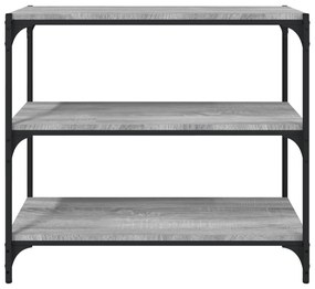 Estante 80x33x70,5 cm derivados de madeira e aço cinza sonoma