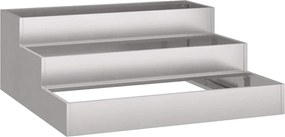 vidaXL Vaso de Jardim Ferro Enferrujado 90 x 90 x 35 cm