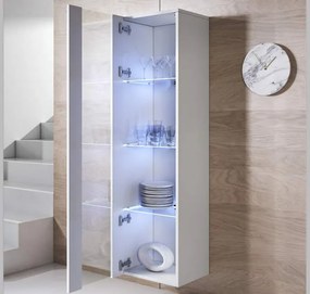 Conjunto de Sala Oleiros – 2,6 m – Modular em Branco com Móvel TV, Vit