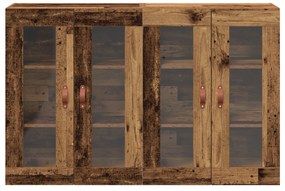 Armários de Parede 2 pcs Madeira Velha 69,5 x 34 x 90 cm de Madeira Co