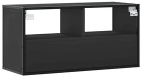 Móvel para TV 80x31x39,5 cm derivados de madeira/metal preto