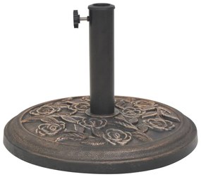 Base redonda para guarda-sol em resina bronze 9 kg