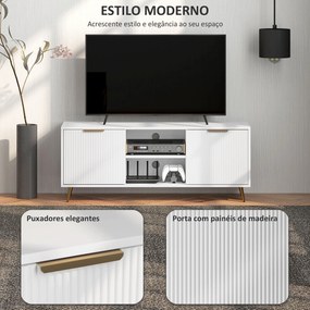 Móvel de TV Moderno Móvel de TV para Sala de Estar com 2 Compartimento