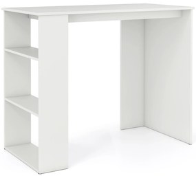 Estante geométrica aberta com 6 cubos e kits antitombamento - Café