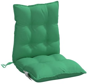 Almofadões cadeira encosto baixo 4 pcs tecido oxford verde
